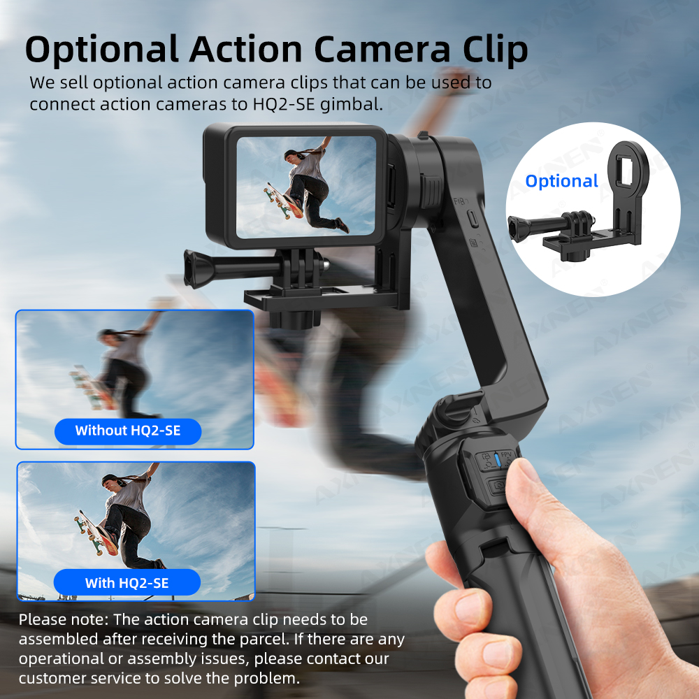AXNEN HQ2-SE Mobile Phone Stab - Drone Gimbal For Gopro recension och pris