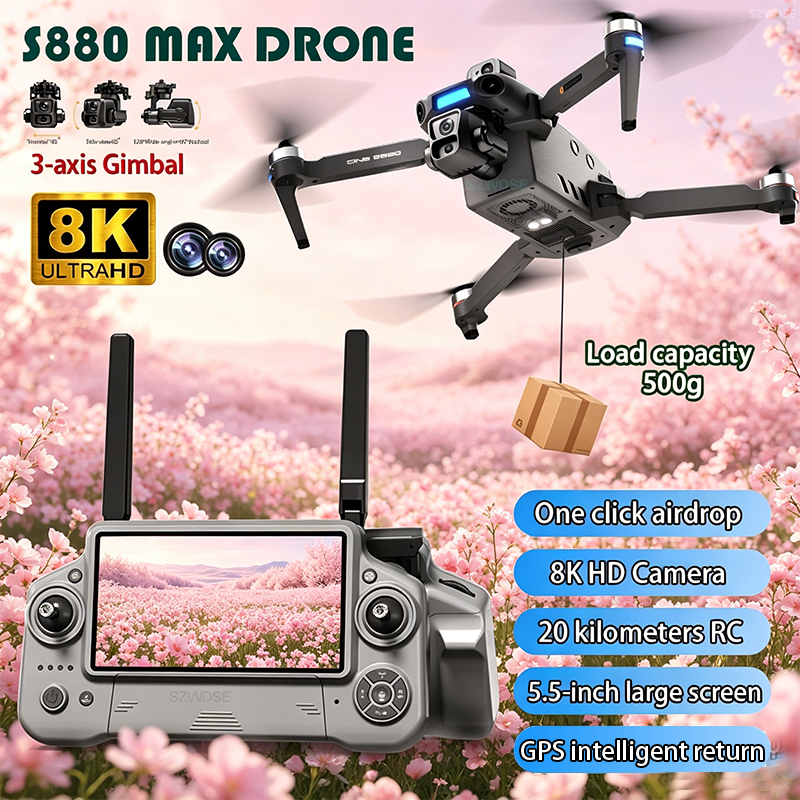 2026 New 8K Dual Camera Drone  - Drone Gimbal Brushless recension och pris