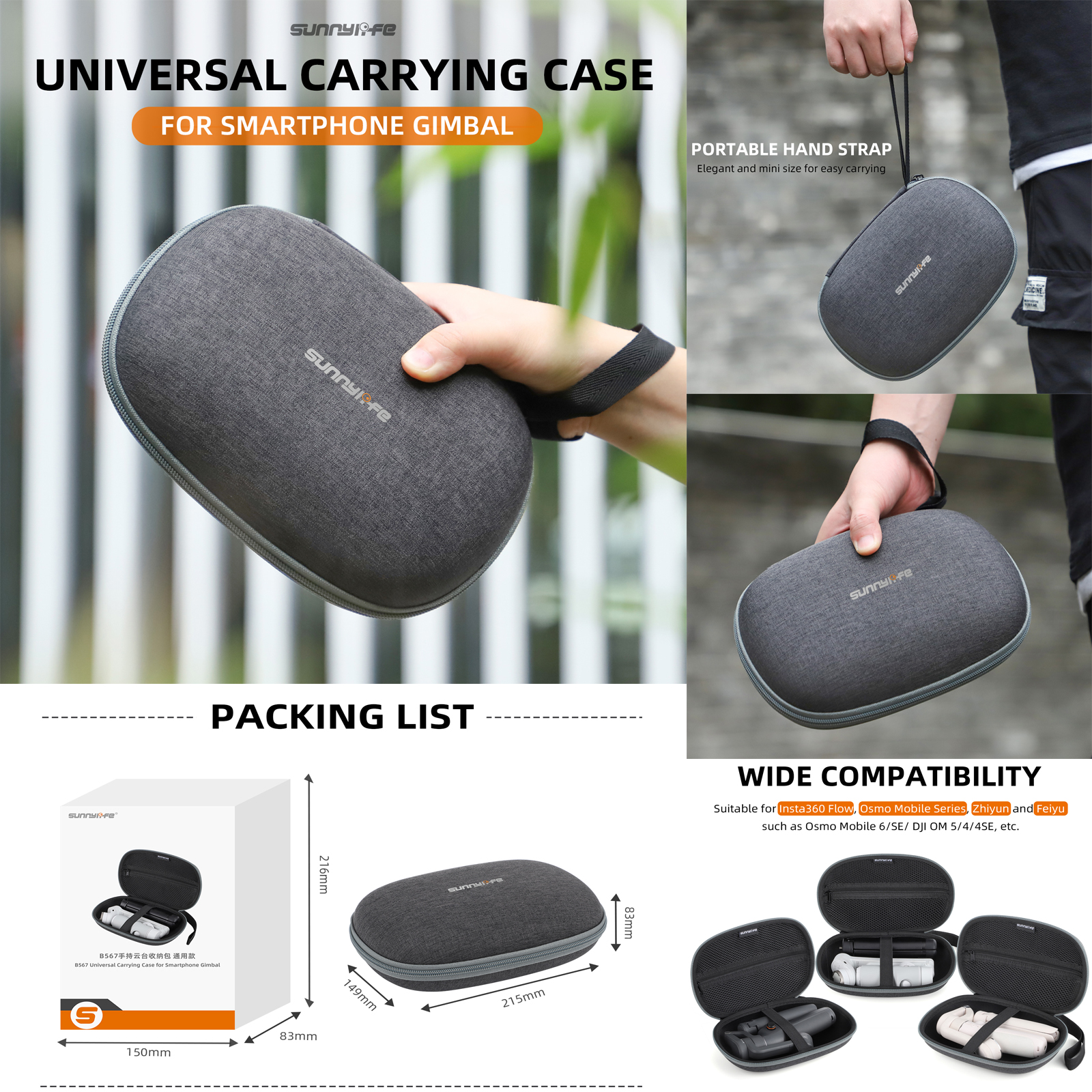 Sunnylife Hard Case Protective - Drone Gimbal For Insta360 recension och pris