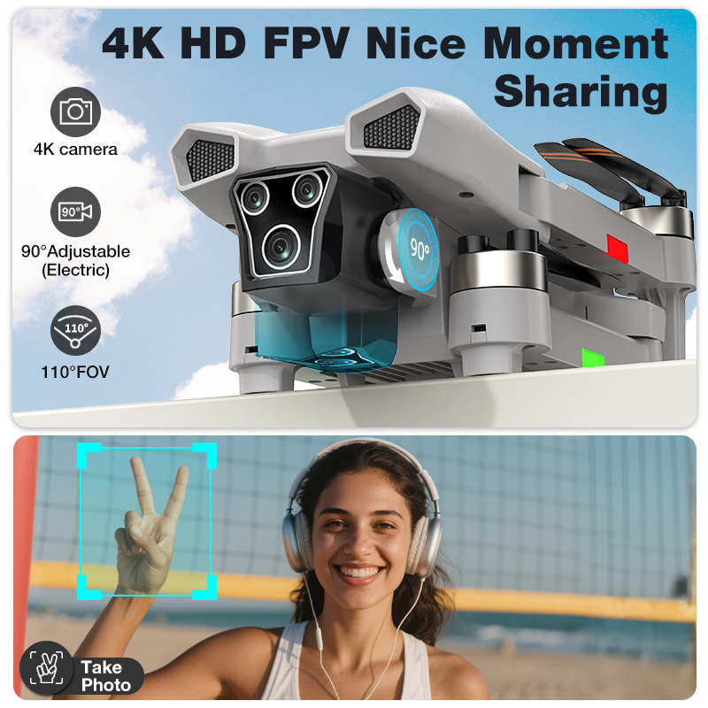 2026 Hot L017 Pro Drone Brushl - Drone Gimbal Brushless recension och pris