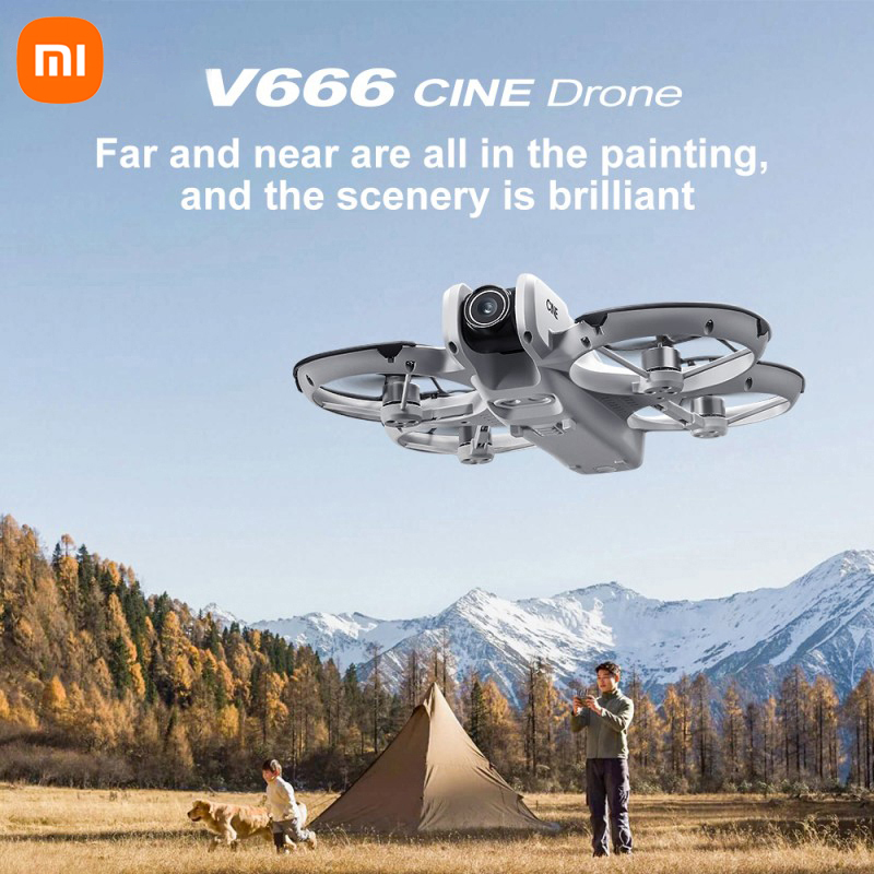 Xiaomi V666 Drone 8K Aerial HD - Drone Gimbal 3 Axis recension och pris