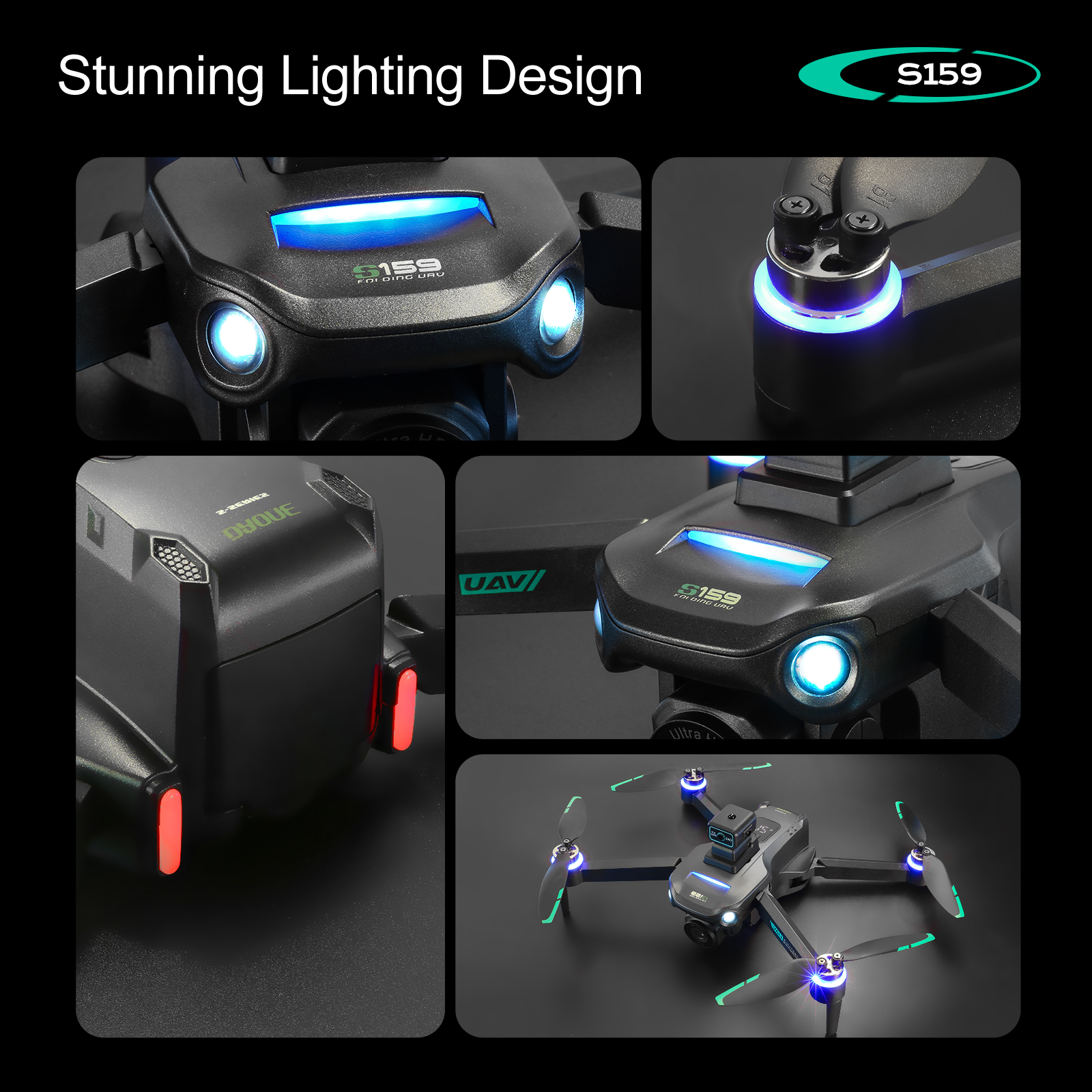 S159 GPS Drone 4K Profesional  - Drone Gimbal Brushless recension och pris